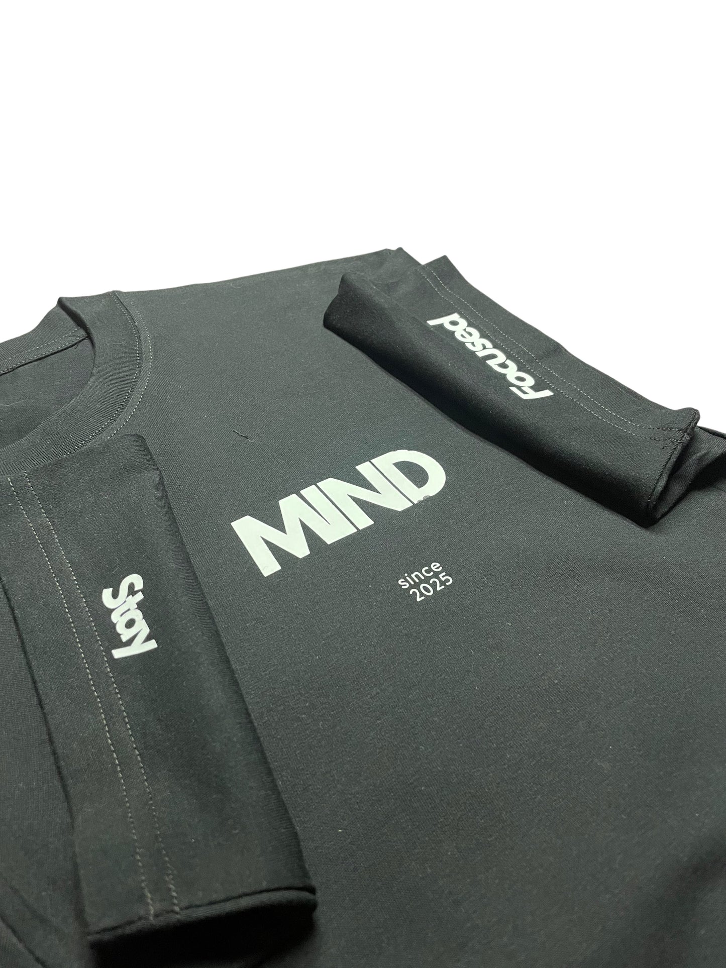 Black "Stay Mind Focused" T-shirt